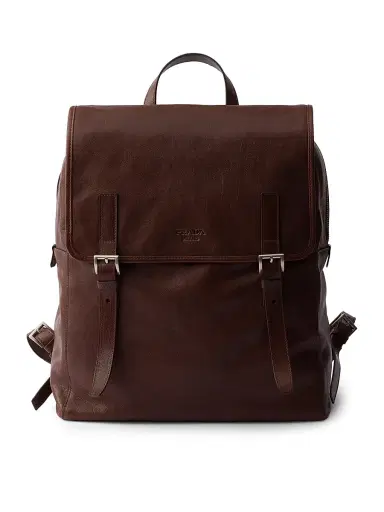 Prada Men's Leather Backpack | Thumbnail 1 Prada Men's Leather Backpack | Thumbnail 1