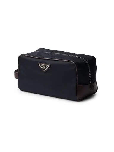 Prada Men's Speedrock Re-Nylon and Leather Pouch | Thumbnail 2 Prada Men's Speedrock Re-Nylon and Leather Pouch | Thumbnail 2