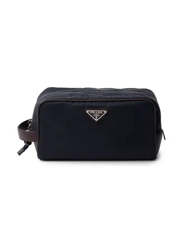 Prada Men's Speedrock Re-Nylon and Leather Pouch | Thumbnail 1 Prada Men's Speedrock Re-Nylon and Leather Pouch | Thumbnail 1
