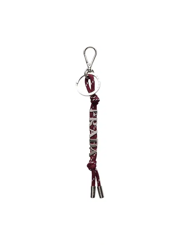 Men's Cord Key Ring - Dark Red
