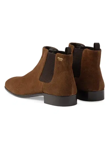 Prada Women's Suede Booties | Thumbnail 3 Prada Women's Suede Booties | Thumbnail 3