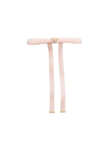 Prada Women's Velvet Hair Clip - Pink | Thumbnail 1