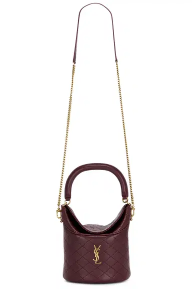 Saint Laurent Gaby Top Handle Bucket Bag | Thumbnail 1 Saint Laurent Gaby Top Handle Bucket Bag | Thumbnail 1