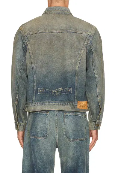 Brain Dead 1 4.75oz Denim Trucker Jacket | Thumbnail 2 Brain Dead 1 4.75oz Denim Trucker Jacket | Thumbnail 2