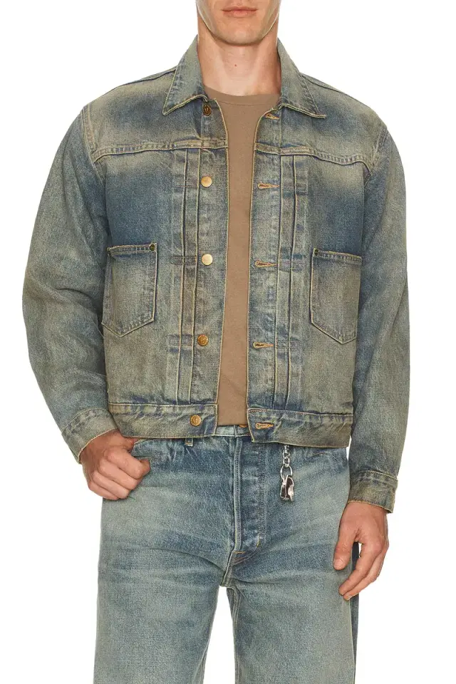 Brain Dead 1 4.75oz Denim Trucker Jacket