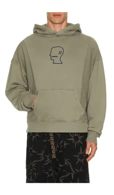 Brain Dead Mendoza Cropped Hoodie | Thumbnail 1