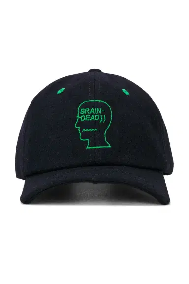 Brain Dead Batwing Logohead Flannel Hat | Thumbnail 3