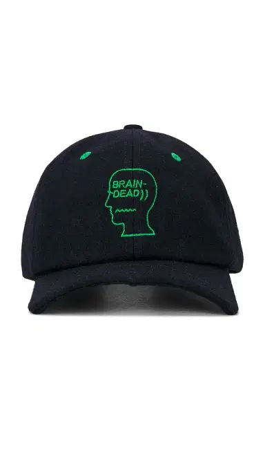 Brain Dead Batwing Logohead Flannel Hat | Thumbnail 1