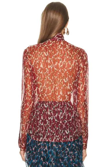 Saint Laurent Long Sleeve Top | Thumbnail 3 Saint Laurent Long Sleeve Top | Thumbnail 3