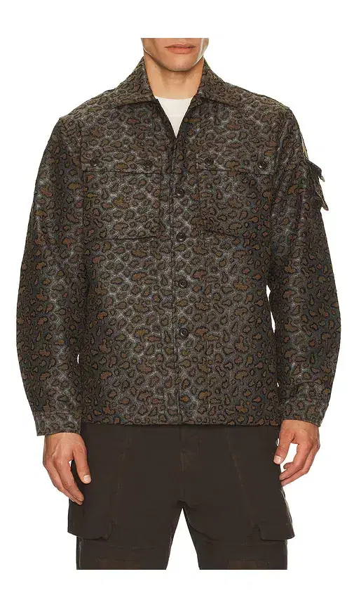Beams Plus Mil Camo Jacquard Shirt Jacket