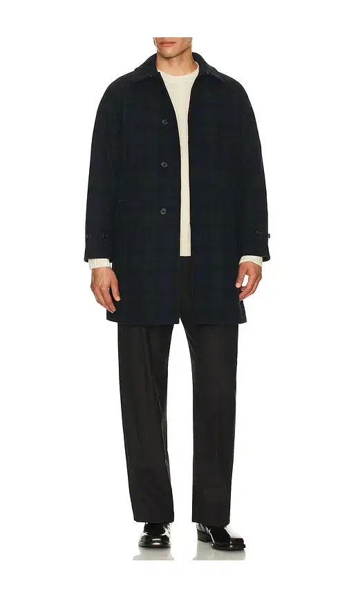 Beams Plus Bal Collar Coat Harris Tweed