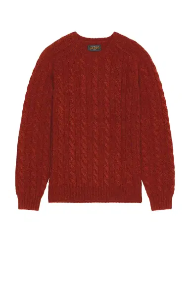 Beams Plus Crew Cable 5G Sweater | Thumbnail 4 Beams Plus Crew Cable 5G Sweater | Thumbnail 4