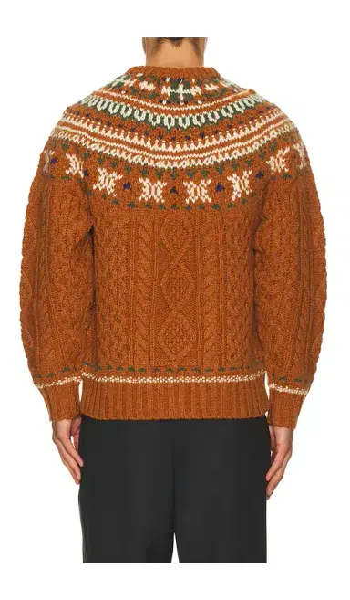 Beams Plus Crew Nordic Cable Sweater | Thumbnail 2