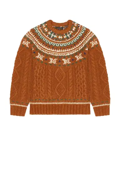 Beams Plus Crew Nordic Cable Sweater | Thumbnail 6