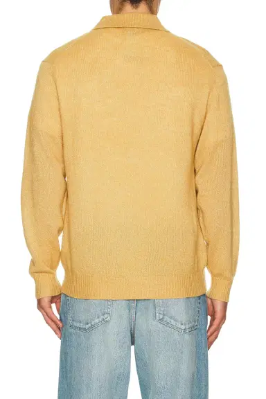Beams Plus Knit Polo 9G Wool Silk Shaggy Yarn | Thumbnail 2