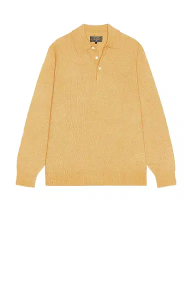 Beams Plus Knit Polo 9G Wool Silk Shaggy Yarn | Thumbnail 4