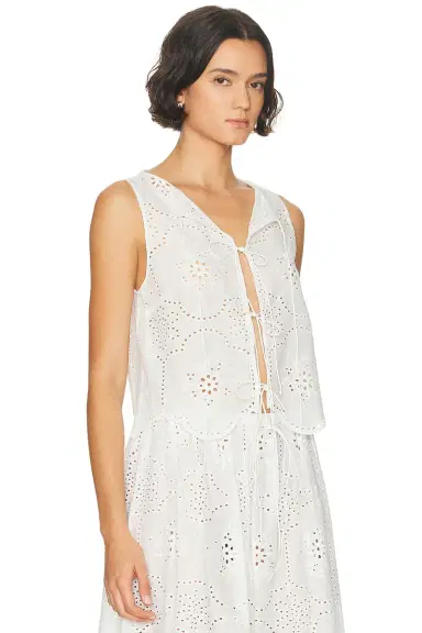 Matteau Broderie Tie Top | Thumbnail 2 Matteau Broderie Tie Top | Thumbnail 2