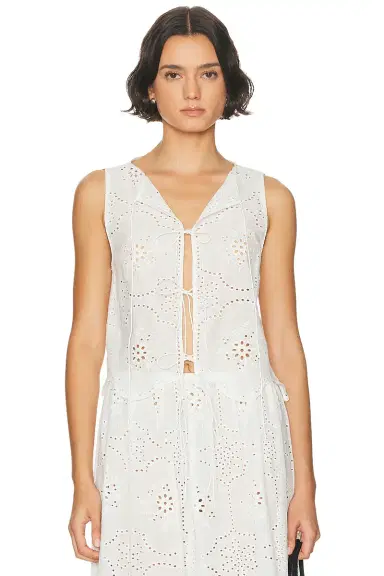 Matteau Broderie Tie Top | Thumbnail 1 Matteau Broderie Tie Top | Thumbnail 1