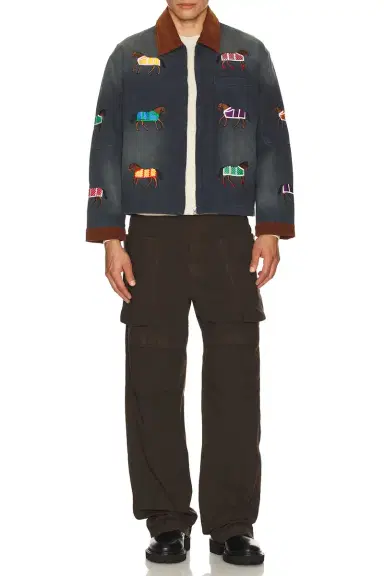Found Lariat Horse Embroidered Work Jacket | Thumbnail 3