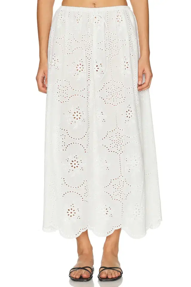 Matteau Broderie Midi Skirt