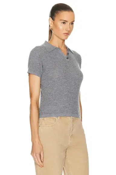 Guest In Residence Shrunken Polo Top | Thumbnail 2