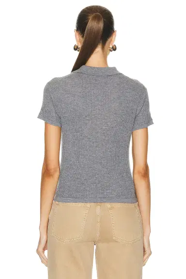 Guest In Residence Shrunken Polo Top | Thumbnail 3