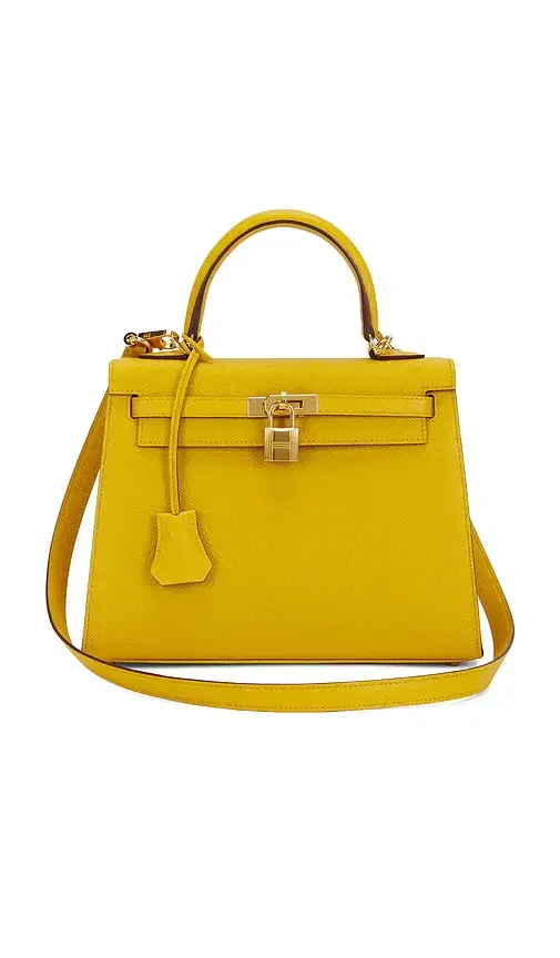 FWRD Renew Hermes Epsom Kelly 25 Sellier Handbag