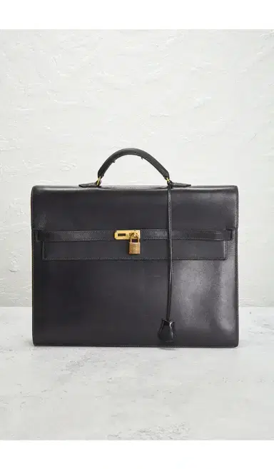 HERMÈS Box Kelly Depeche 38 Briefcase | Thumbnail 2