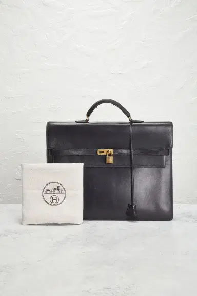 HERMÈS Box Kelly Depeche 38 Briefcase | Thumbnail 12