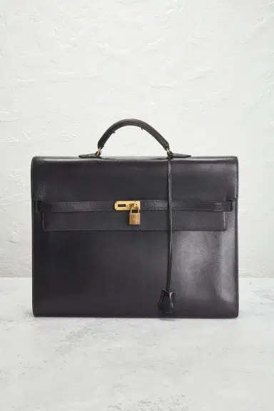HERMÈS Box Kelly Depeche 38 Briefcase | Thumbnail 4