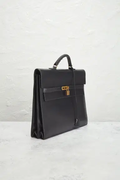 HERMÈS Box Kelly Depeche 38 Briefcase | Thumbnail 6