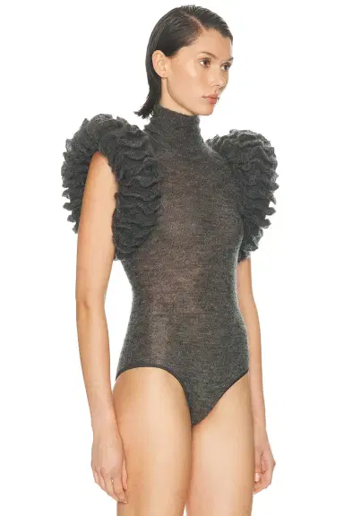 ALAÏA Padded Bodysuit | Thumbnail 3 ALAÏA Padded Bodysuit | Thumbnail 3