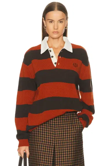 BODE Pine Stripe Polo Top | Thumbnail 1