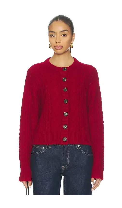RE/DONE Cable Cardigan