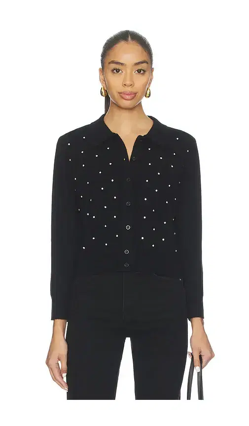 FRAME Rhinestone Cardi
