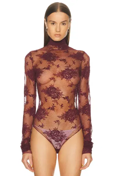 The Andamane Ziggy Lace Turtleneck Bodysuit | Thumbnail 2 The Andamane Ziggy Lace Turtleneck Bodysuit | Thumbnail 2