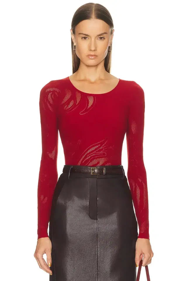 Wolford Rose Net Bodysuit