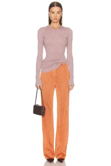 Miu Miu Wide Leg Trouser | Thumbnail 5 Miu Miu Wide Leg Trouser | Thumbnail 5