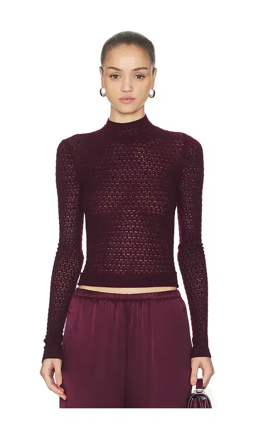 Marlo Fitted Mock Neck Top