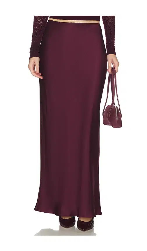 Grace Bias Cut Maxi Pull On Skirt