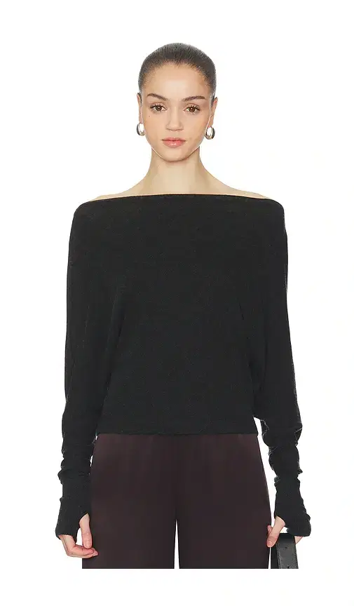 Cashmere Jersey Dolman Top