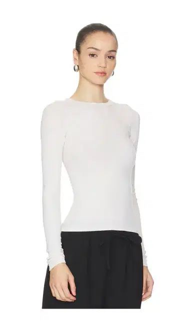 Enza Costa Silk Rib Essential Crew | Thumbnail 2 Enza Costa Silk Rib Essential Crew | Thumbnail 2
