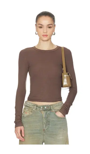 ENZA COSTA Silk Rib Essential Crew | Thumbnail 1 ENZA COSTA Silk Rib Essential Crew | Thumbnail 1