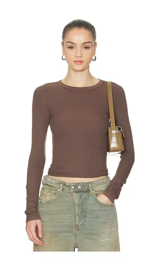 Enza Costa Silk Rib Essential Crew