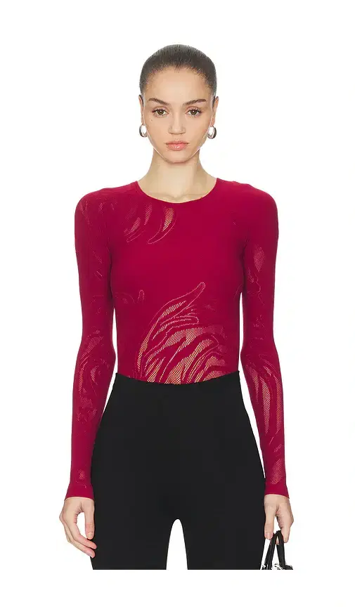 Wolford Rose Net Bodysuit