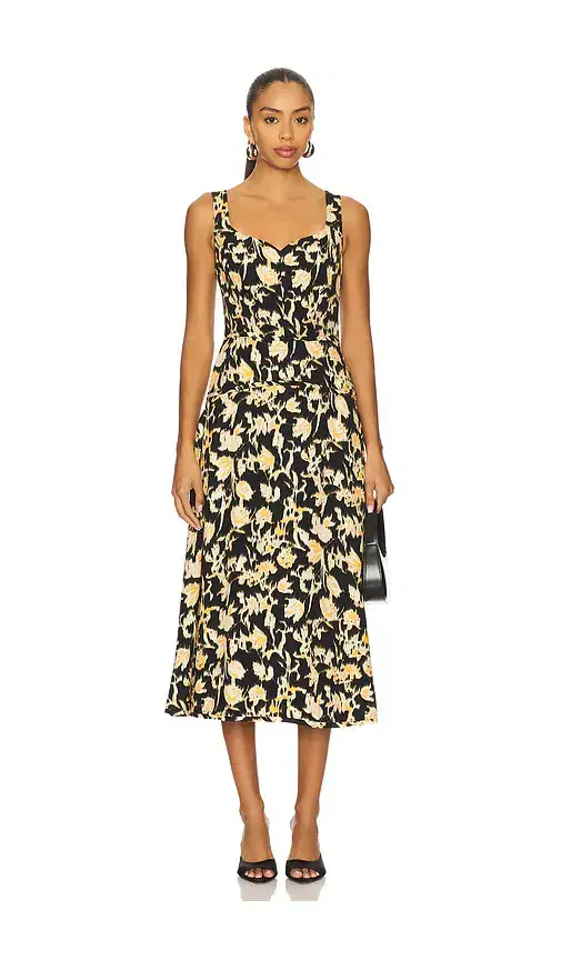 Ulla Johnson Vivi Sweetheart Midi Dress