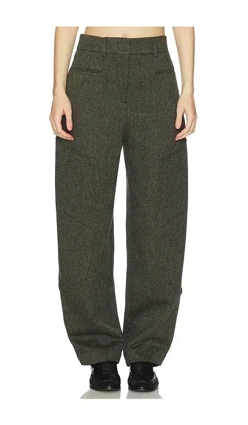 Mouline Suiting Curved Pant