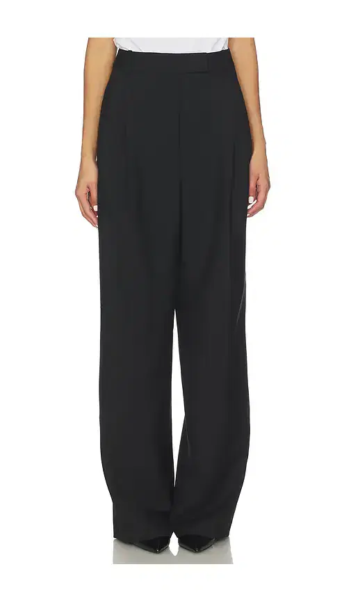 Mid-Waist Tailored Trousers
