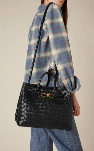 Bottega Veneta Medium Andiamo Intrecciato Leather Tote Bag | Thumbnail 2