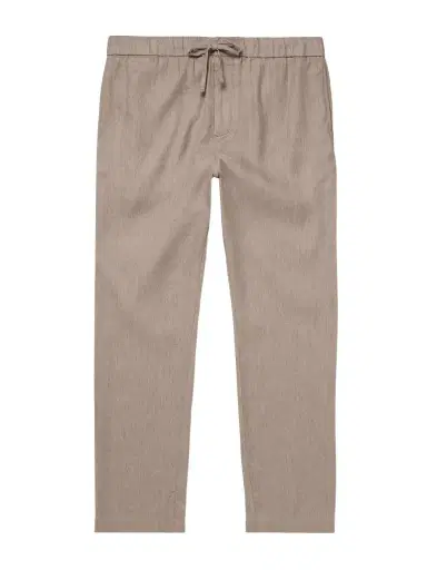 Frescobol Carioca Oscar Straight-Leg Linen and Cotton-Blend Drawstring Trousers - Men | Thumbnail 1